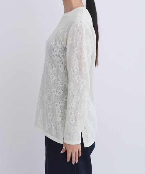 AMBIDEX(アンビデックス)の「☆デイジーメッシュスリットプルオーバー(Tシャツ/カットソー・レディース・キナリ/ネイビー/ピンク・FREE)」の19枚目の写真