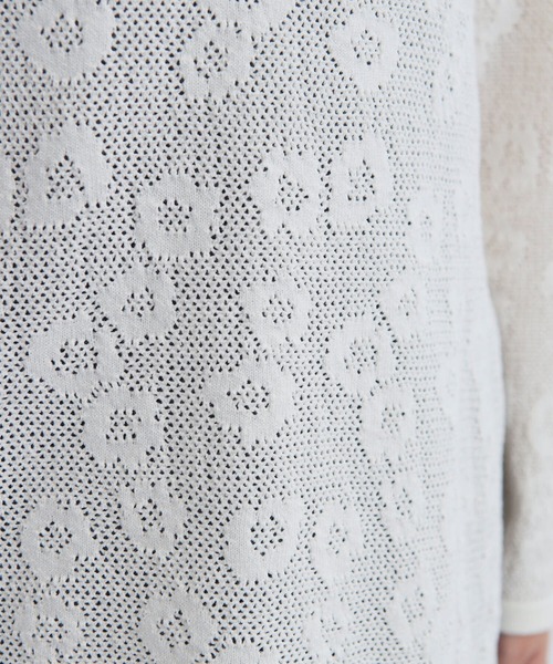 AMBIDEX(アンビデックス)の「☆デイジーメッシュスリットプルオーバー(Tシャツ/カットソー・レディース・キナリ/ネイビー/ピンク・FREE)」の14枚目の写真