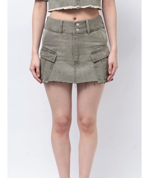 EMODA（エモダ）の「デニムボックスミニスカート（スカート・レディース・ブラック/グレー/インディゴブルー・SMALL/MEDIUM）」の17枚目の写真