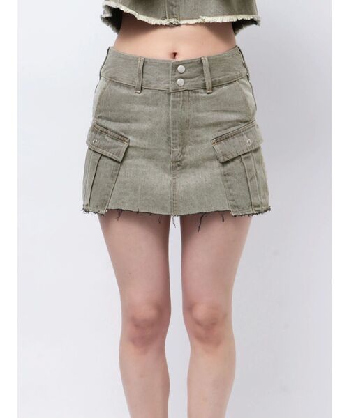 EMODA（エモダ）の「デニムボックスミニスカート（スカート・レディース・ブラック/グレー/インディゴブルー・SMALL/MEDIUM）」の11枚目の写真