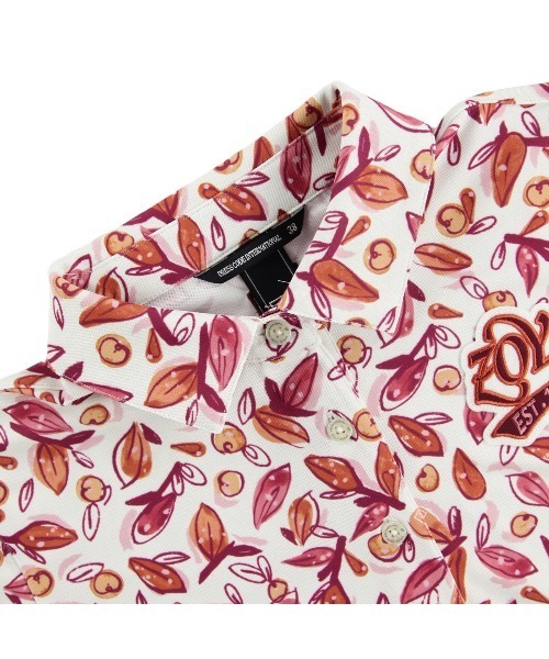 ZOY（ゾーイ）の「WOMENS アップルリーフプリント（シャツ/ブラウス・レディース・チェリーピンク・MEDIUM/SMALL/LARGE）」の7枚目の写真