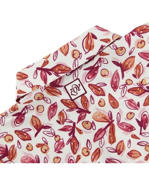 ZOY（ゾーイ）の「WOMENS アップルリーフプリント（シャツ/ブラウス・レディース・チェリーピンク・MEDIUM/SMALL/LARGE）」の2枚目の写真