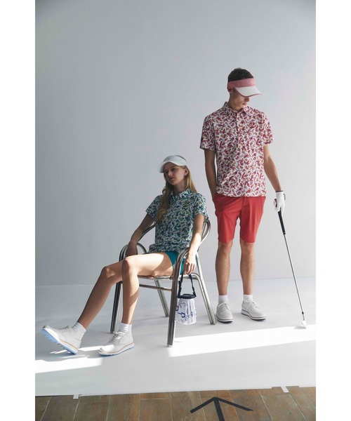ZOY（ゾーイ）の「WOMENS アップルリーフプリント（シャツ/ブラウス・レディース・チェリーピンク・MEDIUM/SMALL/LARGE）」の5枚目の写真