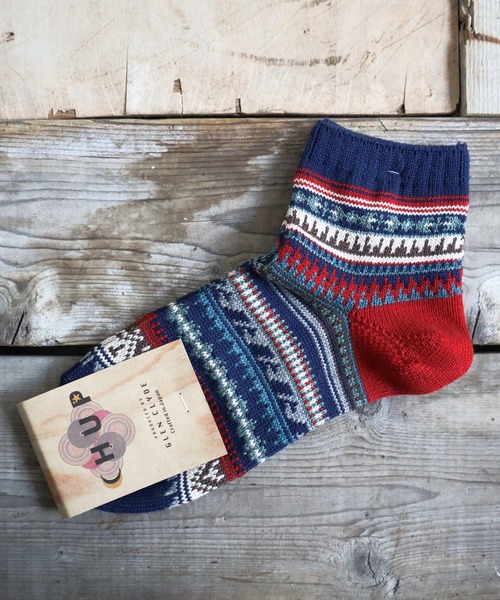 CHUP（チュプ）の「CHUP(チュプ) "SUGUARO(サワロ)"ショートソックス　数量限定生産（ソックス/靴下・レディース・グリーン系その他/ネイビー/オートミール・MEDIUM/SMALL）」の3枚目の写真