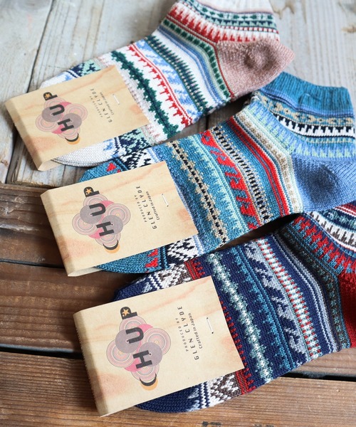 CHUP（チュプ）の「CHUP(チュプ) "SUGUARO(サワロ)"ショートソックス　数量限定生産（ソックス/靴下・レディース・グリーン系その他/ネイビー/オートミール・MEDIUM/SMALL）」の6枚目の写真