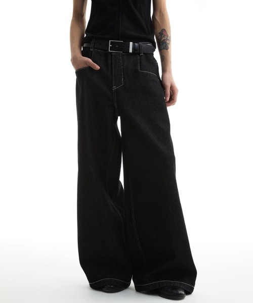 セール】ワイドデニムパンツ FKF25S1PT12【FUNKYFUN】（デニム