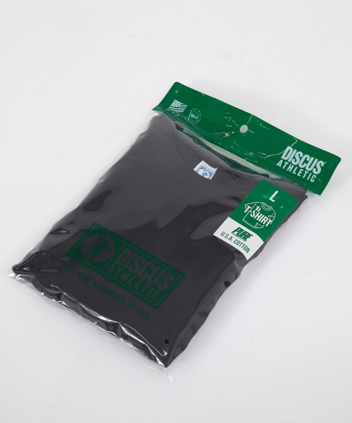 DISCUS ATHLETIC(ディスカス アスレチック)の「【DISCUS ATHLETIC/ディスカス アスレチック 】USA COTTON PackT/パックTシャツ(Tシャツ/カットソー・メンズ・ホワイト/ブラック/ネイビー/グレー・XL/L/M)」の22枚目の写真