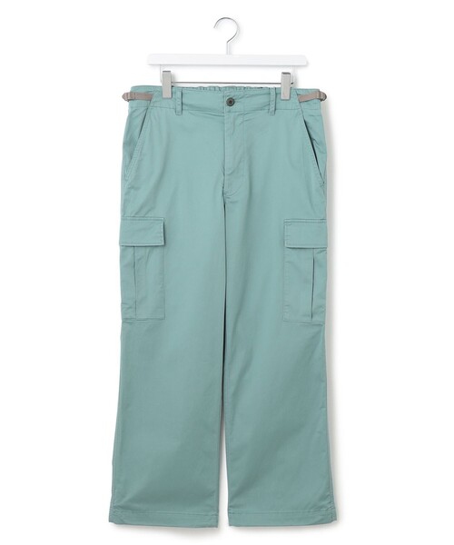 J.PRESS YORK STREET(ジェイプレスヨークストリート)の「【UNISEX】サテンストレッチ イージーカーゴパンツ(その他パンツ・メンズ・ベージュ系/ライトグリーン系・LARGE/SMALL/MEDIUM)」の1枚目の写真