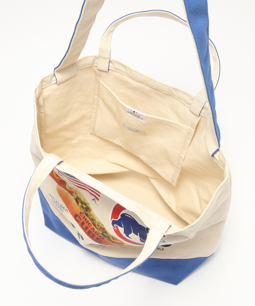 MLB(メジャーリーグベースボール)の「INFIELDER DESIGN / インフィールダーデザイン MLB CUBS HOT DOG TOTE(ショルダーバッグ・メンズ・チャコールグレー・FREE)」の5枚目の写真