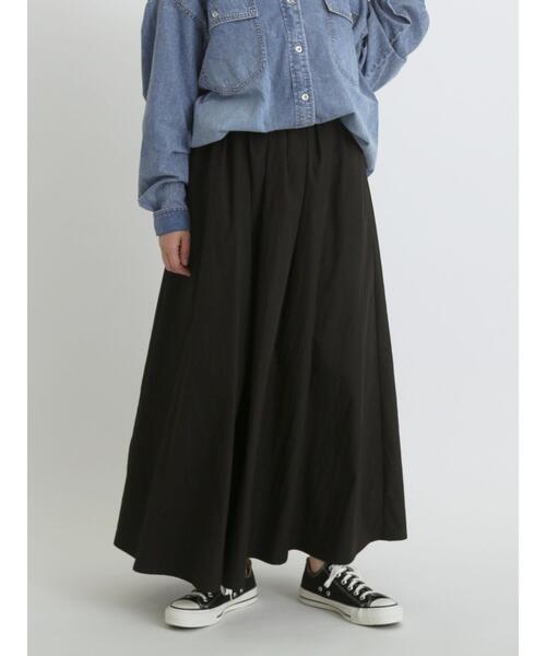 sm2rhythm（サマンサモスモスリズム）の「ワッシャーギャザースカート（スカート・レディース・オフホワイト/ベージュ/ブラック・M/L）」の13枚目の写真