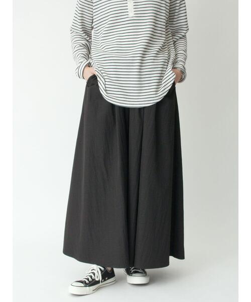 sm2rhythm（サマンサモスモスリズム）の「ワッシャーギャザースカート（スカート・レディース・オフホワイト/ベージュ/ブラック・M/L）」の18枚目の写真