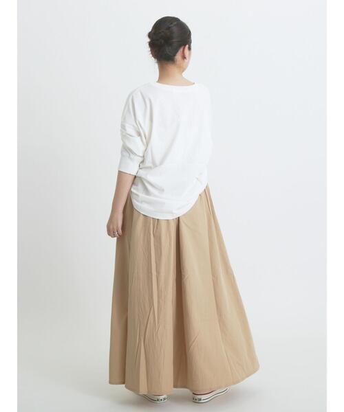 sm2rhythm（サマンサモスモスリズム）の「ワッシャーギャザースカート（スカート・レディース・オフホワイト/ベージュ/ブラック・M/L）」の7枚目の写真