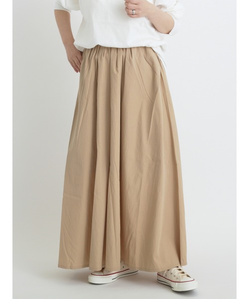 sm2rhythm（サマンサモスモスリズム）の「ワッシャーギャザースカート（スカート・レディース・オフホワイト/ベージュ/ブラック・M/L）」の3枚目の写真