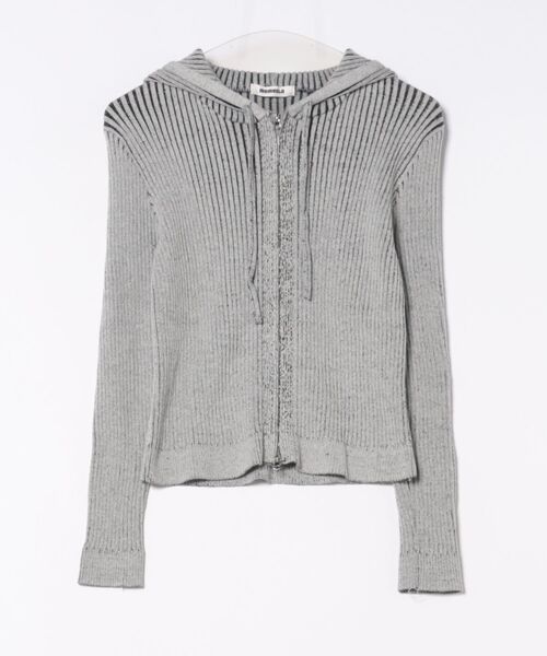 MEMECLE（メメクル）の「【 MEMECLE / メメクル 】ヴィンテージライク ピグメントダブルジップアップパーカー（パーカー・レディース・グレー/ブラック/ネイビー/ブラウン・FREE）」の22枚目の写真