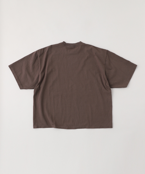 is-ness(イズネス)の「ISNESS MUSIC / イズネス ミュージック TECHNO FLOCKY PRINT T-SHIRT(Tシャツ/カットソー・メンズ・ブラウン/ホワイト・LARGE/MEDIUM)」の5枚目の写真
