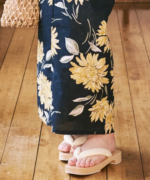 CELEN（セレン）の「【浴衣小物】選べる12タイプ レース鼻緒 レディース下駄 単品（和装小物・レディース・A/H/J/C/D/E/F/K/L/B/G/I・FREE）」の2枚目の写真