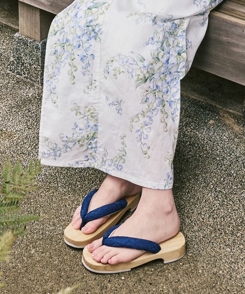 CELEN（セレン）の「【浴衣小物】選べる12タイプ レース鼻緒 レディース下駄 単品（和装小物・レディース・A/H/J/C/D/E/F/K/L/B/G/I・FREE）」の3枚目の写真