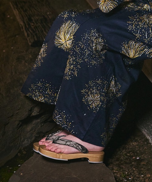 CELEN（セレン）の「【浴衣小物】選べる12タイプ レース鼻緒 レディース下駄 単品（和装小物・レディース・A/H/J/C/D/E/F/K/L/B/G/I・FREE）」の5枚目の写真