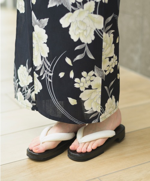 CELEN（セレン）の「【浴衣小物】選べる12タイプ レース鼻緒 レディース下駄 単品（和装小物・レディース・A/H/J/C/D/E/F/K/L/B/G/I・FREE）」の7枚目の写真