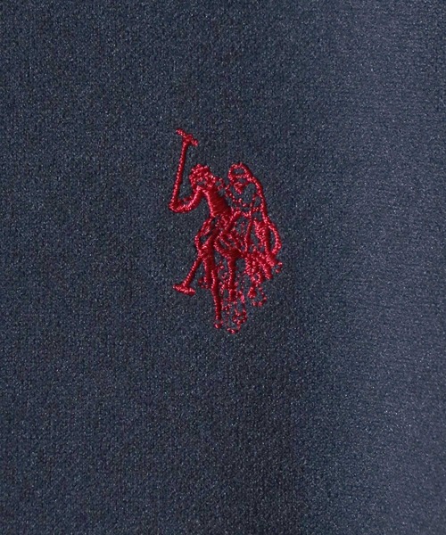 U.S. POLO ASSN.(ユーエスポロアッスン)の「U.S. POLO ASSN. UVカット・吸汗速乾 梨地 袖フリルぺプラムTシャツ レディース/プルオーバートップス(Tシャツ/カットソー・レディース・ネイビー/アイボリー/エメラルド・M/L)」の22枚目の写真