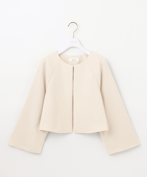 ANY SIS(エニィスィス)の「【洗える】セレモニークロップド ジャケット(ノーカラージャケット・レディース・ライトグレー系/ベージュ系・2)」の16枚目の写真