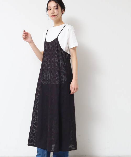 Dessin（デッサン）の「【洗える】刺繍柄インドレースキャミワンピース（ワンピース・レディース・ホワイト系/ブラック・02）」の7枚目の写真