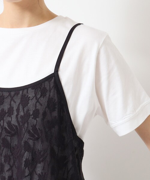 Dessin（デッサン）の「【洗える】刺繍柄インドレースキャミワンピース（ワンピース・レディース・ホワイト系/ブラック・02）」の15枚目の写真