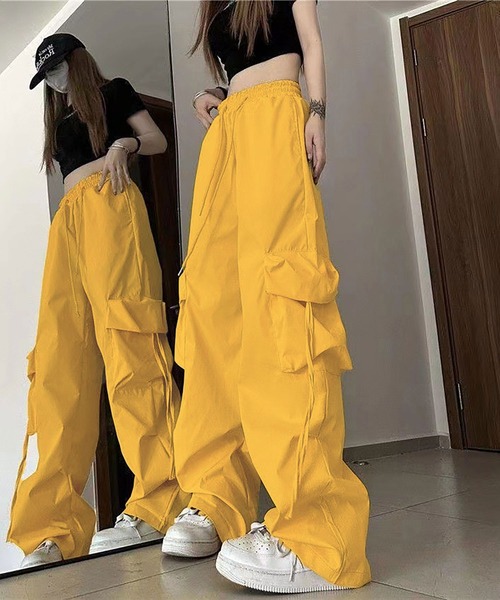 niko and チノワークサロペット　カーゴパンツ　イエロー px3962-01_1.jpg