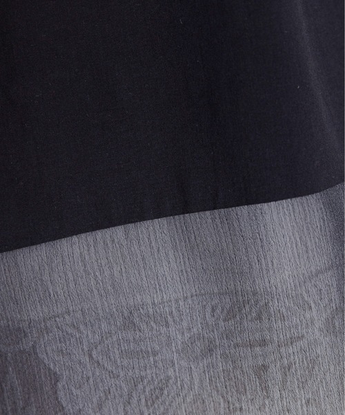 Eimee Law(エイミーロウ)の「布帛レイヤード デザインカットソートップス(Tシャツ/カットソー・レディース・ブラック/オフホワイト/ネイビー・FREE)」の21枚目の写真