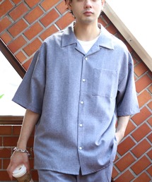 ポリトロ 開襟半袖シャツ