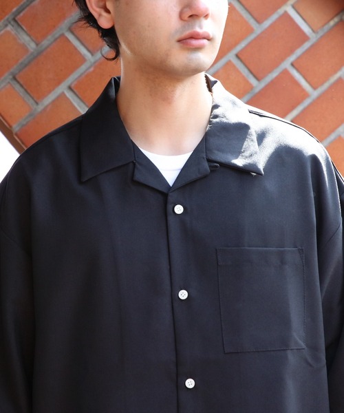 BEARDSLEY 半袖シャツ（ブラック） ビアズリー BEARDSLEY Tブラウス （black） - ファッション通販