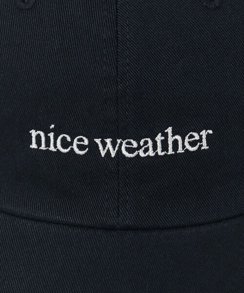 NICE WEATHER（ナイスウェザー）の「＜NICE WEATHER＞オリジナルロゴ キャップ（キャップ・メンズ・ネイビー/オフホワイト/ライトブルー・FREE）」の12枚目の写真