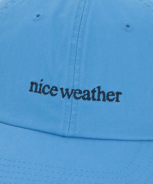 NICE WEATHER（ナイスウェザー）の「＜NICE WEATHER＞オリジナルロゴ キャップ（キャップ・メンズ・ネイビー/オフホワイト/ライトブルー・FREE）」の20枚目の写真