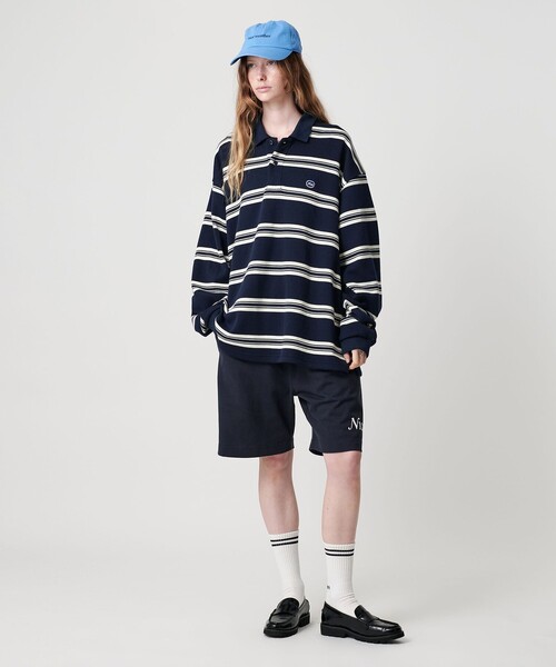 NICE WEATHER（ナイスウェザー）の「＜NICE WEATHER＞オリジナルロゴ キャップ（キャップ・メンズ・ネイビー/オフホワイト/ライトブルー・FREE）」の5枚目の写真