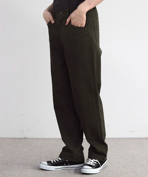 RATTLE TRAP（ラトルトラップ）の「20/10ツイル5ポケットルーズストレートパンツ（チノパンツ・メンズ・ブラック/ベージュ/カーキ・LL/S/M/L）」の3枚目の写真
