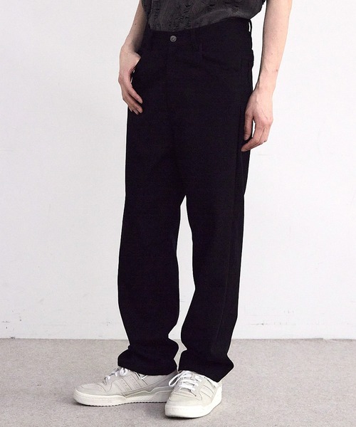 RATTLE TRAP（ラトルトラップ）の「20/10ツイル5ポケットルーズストレートパンツ（チノパンツ・メンズ・ブラック/ベージュ/カーキ・LL/S/M/L）」の2枚目の写真