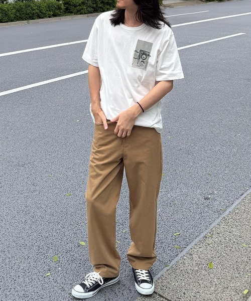 RATTLE TRAP（ラトルトラップ）の「20/10ツイル5ポケットルーズストレートパンツ（チノパンツ・メンズ・ブラック/ベージュ/カーキ・LL/S/M/L）」の12枚目の写真