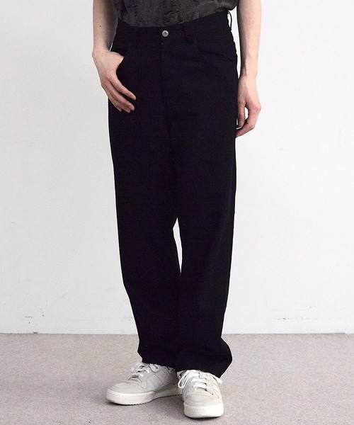 RATTLE TRAP（ラトルトラップ）の「20/10ツイル5ポケットルーズストレートパンツ（チノパンツ・メンズ・ブラック/ベージュ/カーキ・LL/S/M/L）」の15枚目の写真