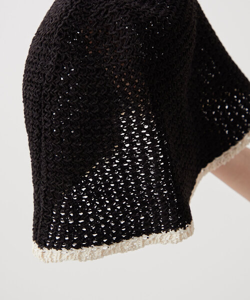 BIRTHDAY BAR（バースデイバー）の「サマーバケットハット（ハット・レディース・ブラック/ライトベージュ・0）」の6枚目の写真