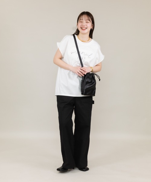 tシャツ 「meeny miny」「旭山動物園応援商品」マヌルネコパールTシャツ レディース KATHARINE ROSS tシャツ 「meeny miny」「旭山動物園応援商品