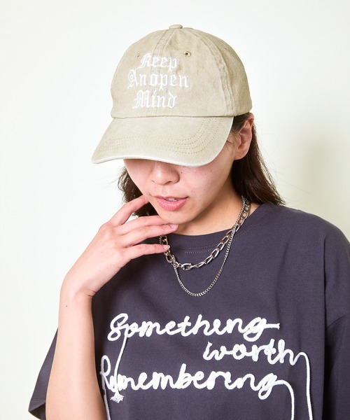 GORGE（ゴージ）の「《こなれ感×立体ロゴ刺繍》レディース コットン キャップ サイズ調整可 春夏秋冬（キャップ・レディース・その他1/ベージュ/ブラック・F）」の11枚目の写真