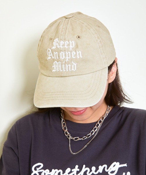 GORGE（ゴージ）の「《こなれ感×立体ロゴ刺繍》レディース コットン キャップ サイズ調整可 春夏秋冬（キャップ・レディース・その他1/ベージュ/ブラック・F）」の7枚目の写真
