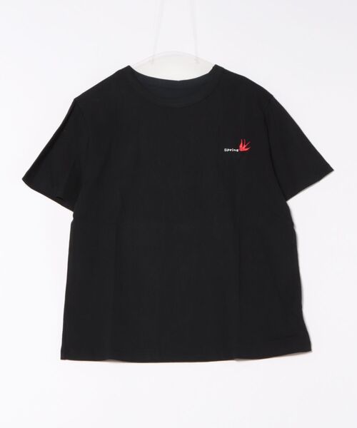 SUWDEE(スーディー)の「bird logo t-shirt(Tシャツ/カットソー・レディース・ブラック・L/M)」の1枚目の写真