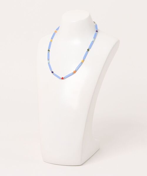 LOWRYS FARM（ローリーズファーム）の「カラーガラスネックレス　459506（ネックレス・レディース・オフホワイト/レッド/ブルー・FREE）」の10枚目の写真