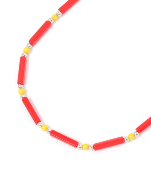 LOWRYS FARM（ローリーズファーム）の「カラーガラスネックレス　459506（ネックレス・レディース・オフホワイト/レッド/ブルー・FREE）」の9枚目の写真