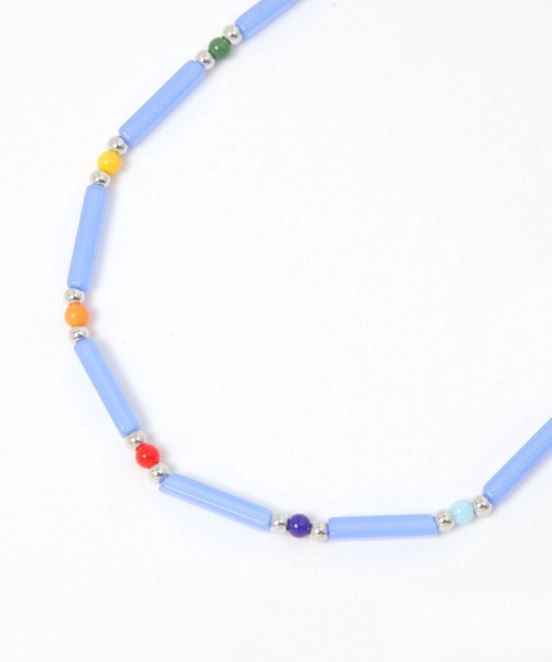 LOWRYS FARM（ローリーズファーム）の「カラーガラスネックレス　459506（ネックレス・レディース・オフホワイト/レッド/ブルー・FREE）」の8枚目の写真