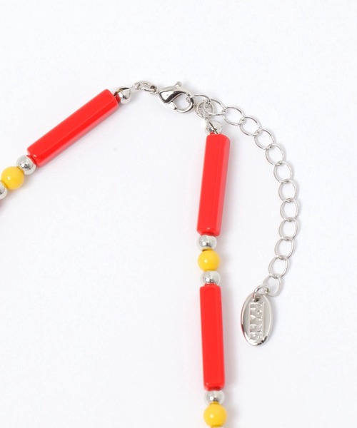 LOWRYS FARM（ローリーズファーム）の「カラーガラスネックレス　459506（ネックレス・レディース・オフホワイト/レッド/ブルー・FREE）」の7枚目の写真