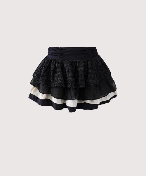 Emboss Layer Ruffle Skirt（スカート）｜LA POMME petit