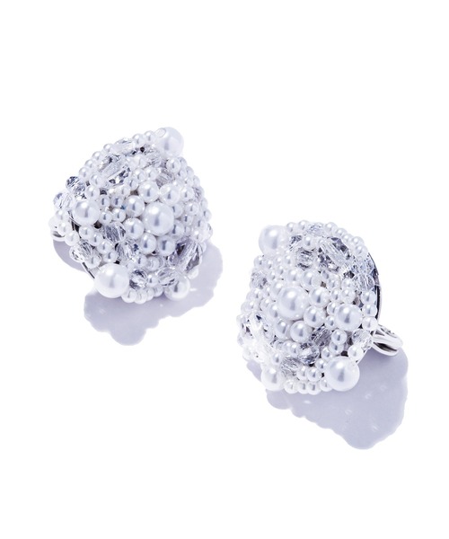 IRIS47(イリスフォーセブン)の「【IRIS 47】kaleid pearl earring/カレイド パール イヤリング BO177(イヤリング・レディース・ホワイト・FREE)」の3枚目の写真