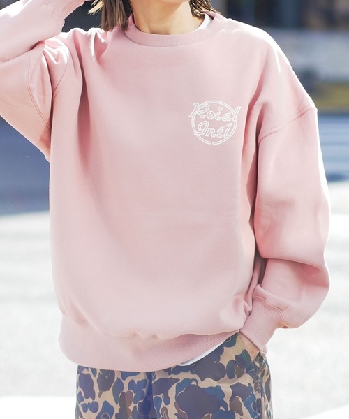 roial（ロイアル）の「CREW / ROIAL(ロイアル)デザインバックプリント長袖クルースウェット（スウェット・メンズ・チャコールグレー/オートミール/グリーン系その他3/ピンク・MEDIUM/SMALL/LARGE）」の11枚目の写真